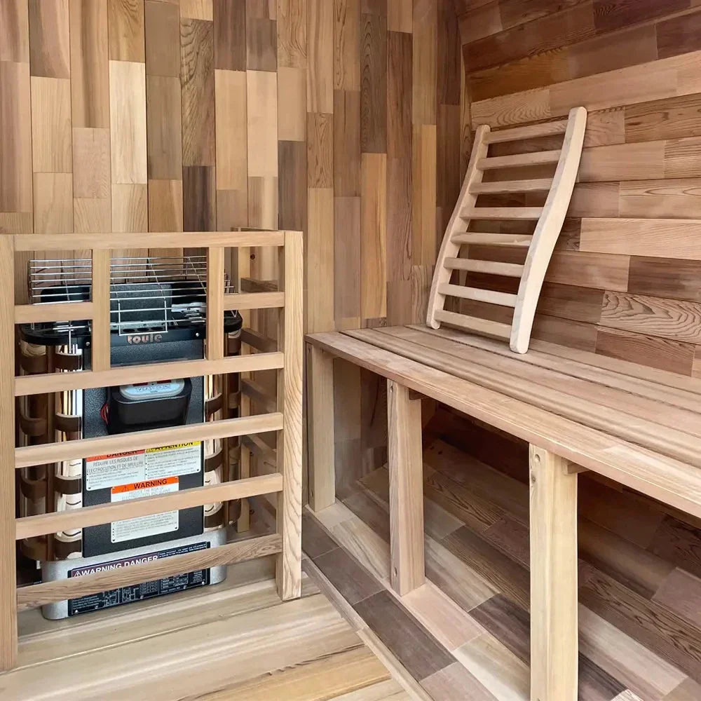 Sauna timber and seating detail