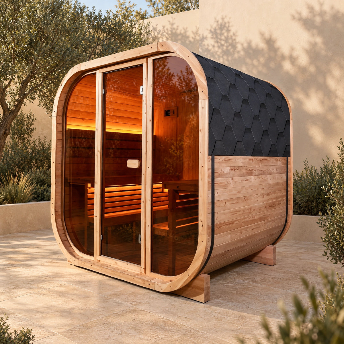 4-Person Spruce Outdoor Sauna